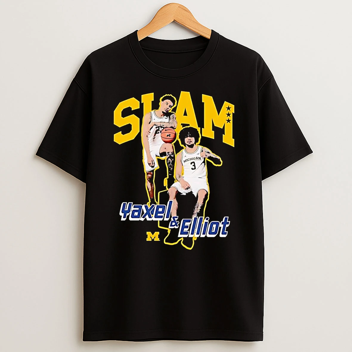 Yaxel Lendeborg And Elliot Cadeau Michigan Wolverines T Shirt