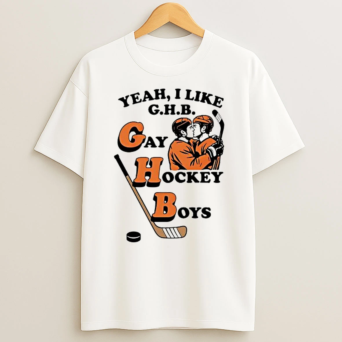 Yeah I Like G H B Gay Hockey Boys Players T Shirt
