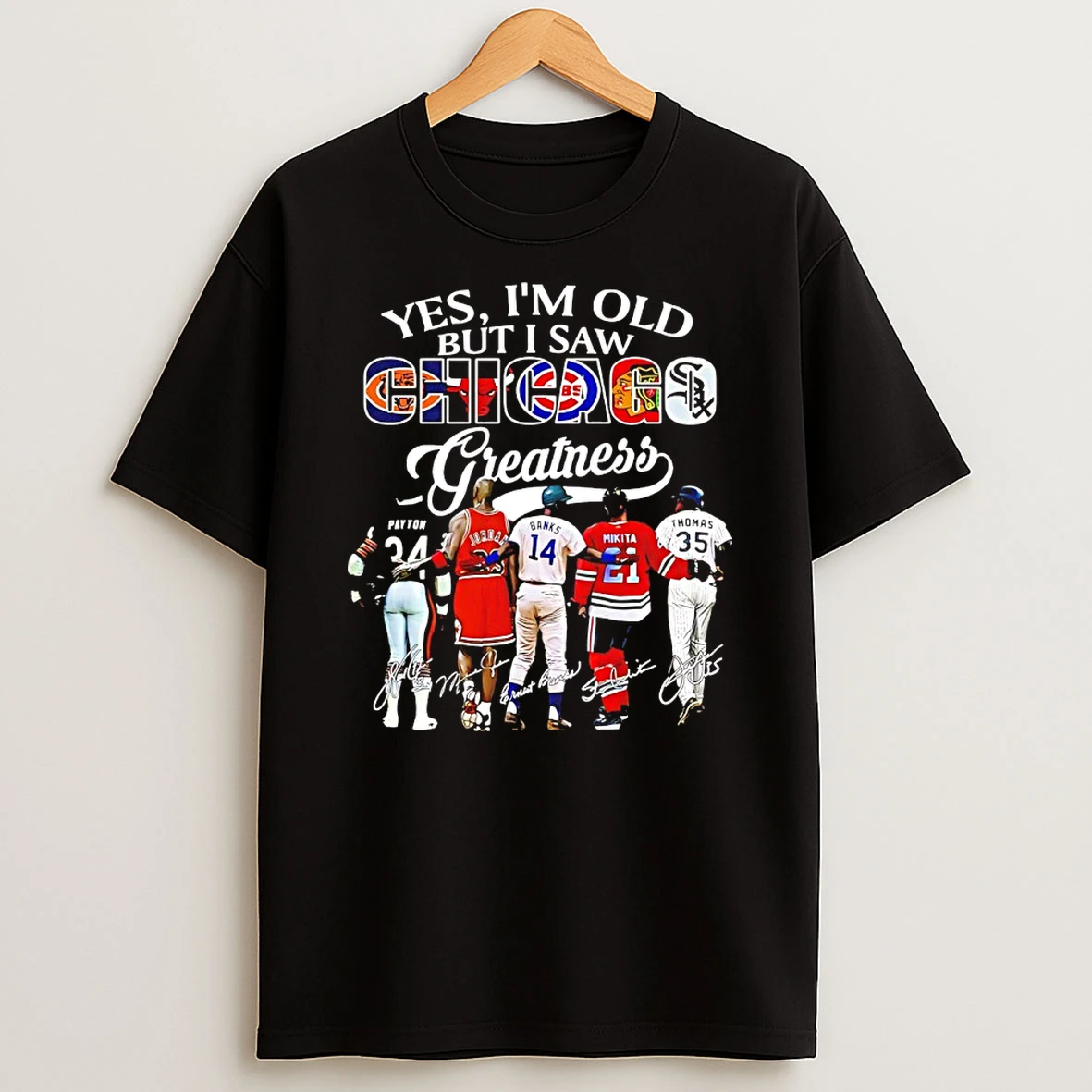 Yes Im Old But I Saw Sports In Chicago Greatness Signatures T Shirt