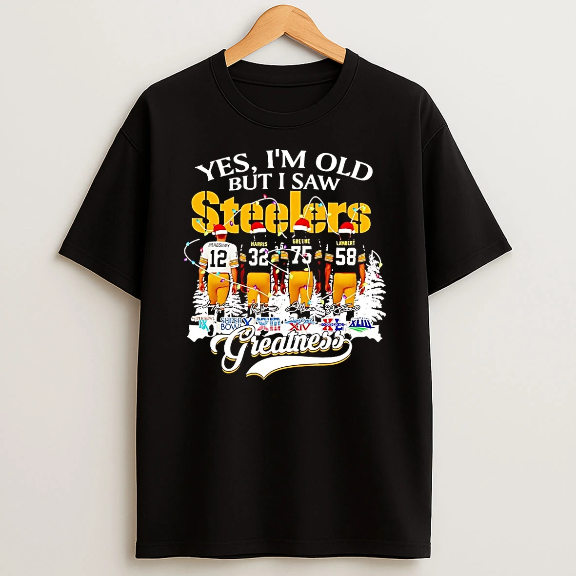 Yes Im Old But I Saw Steelers Greatness Christmas T Shirt