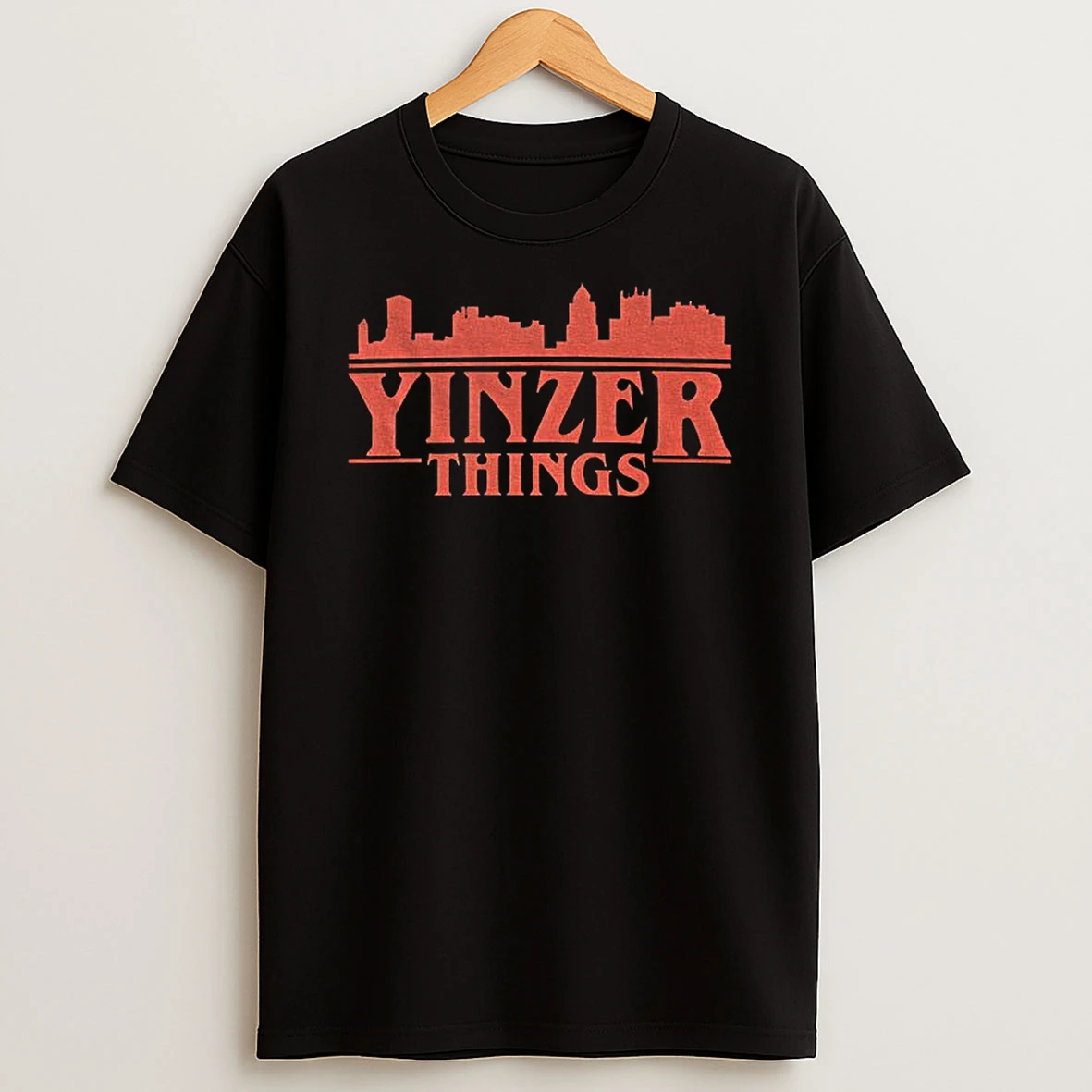 Yinzer Things Stranger Things Style Pittsburgh Steelers T Shirt
