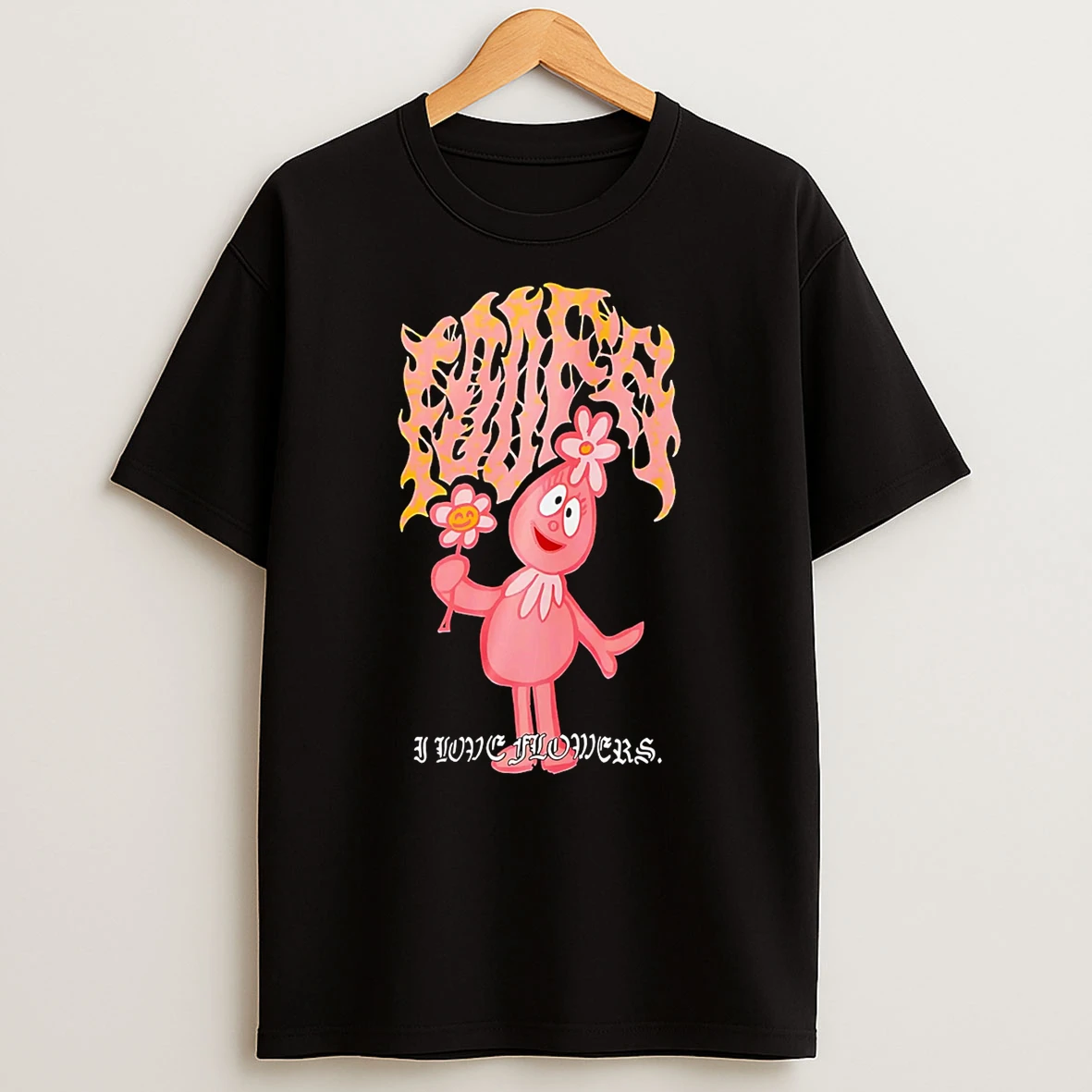 Yo Gabba Gabba Foofa Metal T Shirt