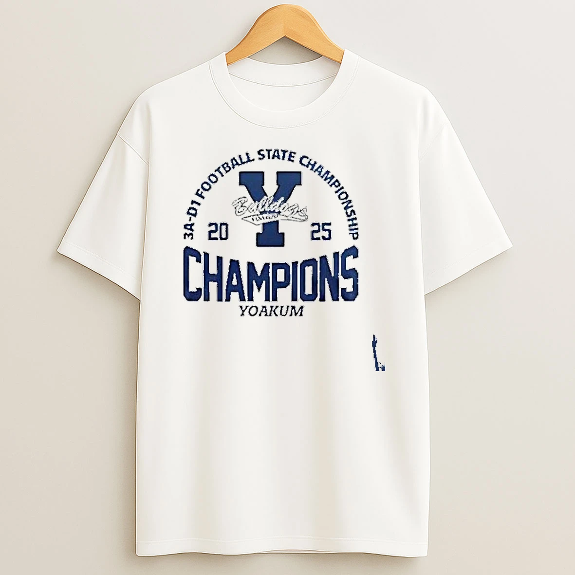 Yoakum Champions 3a D1 Football State Championship Logo T Shirt