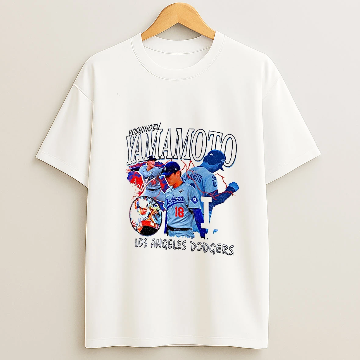 Yoshinobu Yamamoto Los Angeles Dodgers Mlb Baseball Graphic Signature T Shirt
