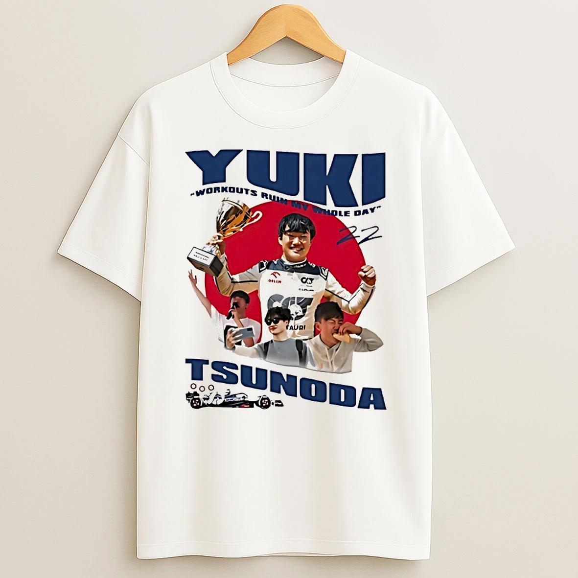Yuki Tsunoda 22 Workouts Ruin My Whole Day Circle T Shirt