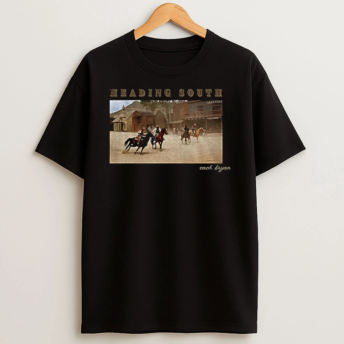 Zach Bryan Heading South Vintage Photo T Shirt