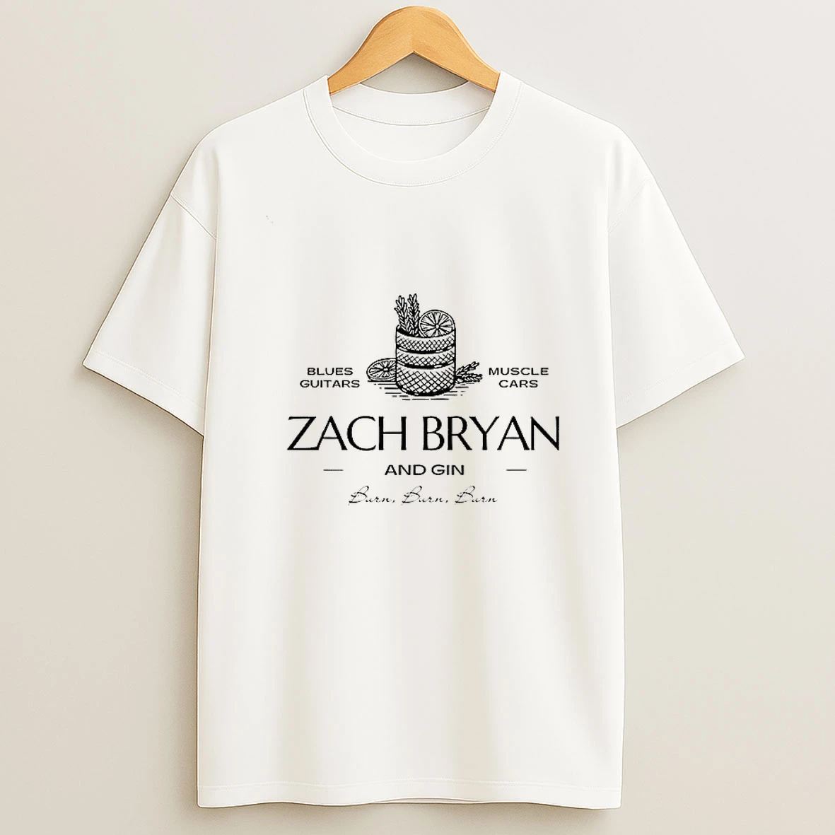 Zach Bryan And Gin Burn Burn Burncountry Music T Shirt