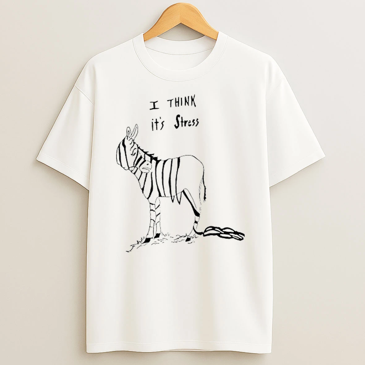 Zebra Stripes I Think Its Stress T Shirt