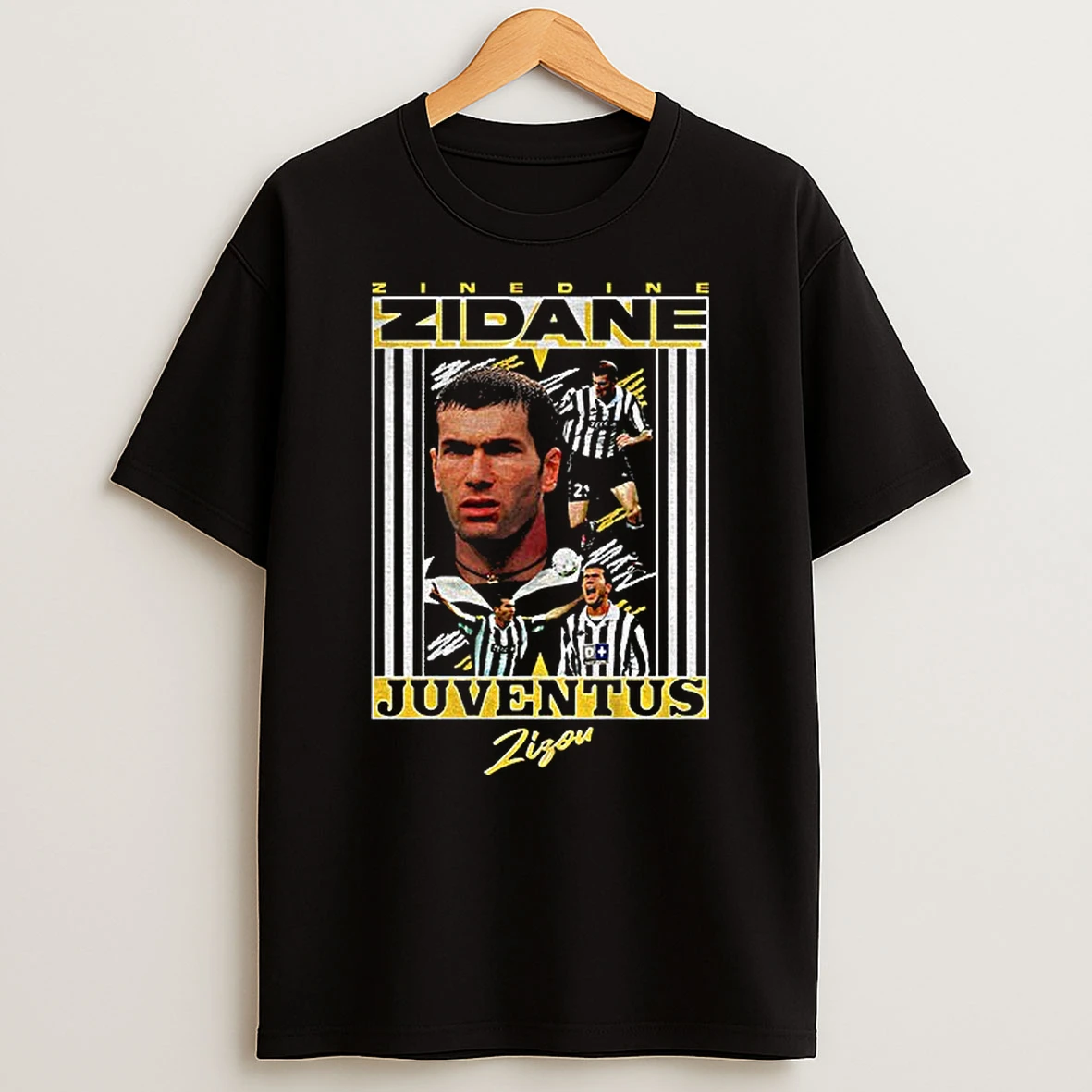 Zinedine Zidane Juventus Fc Graphic Signature T Shirt