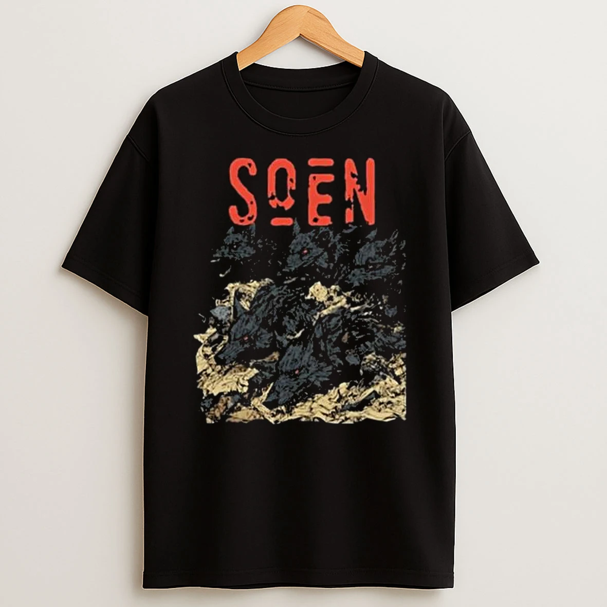 Zipper Wolf Pack T Shirt
