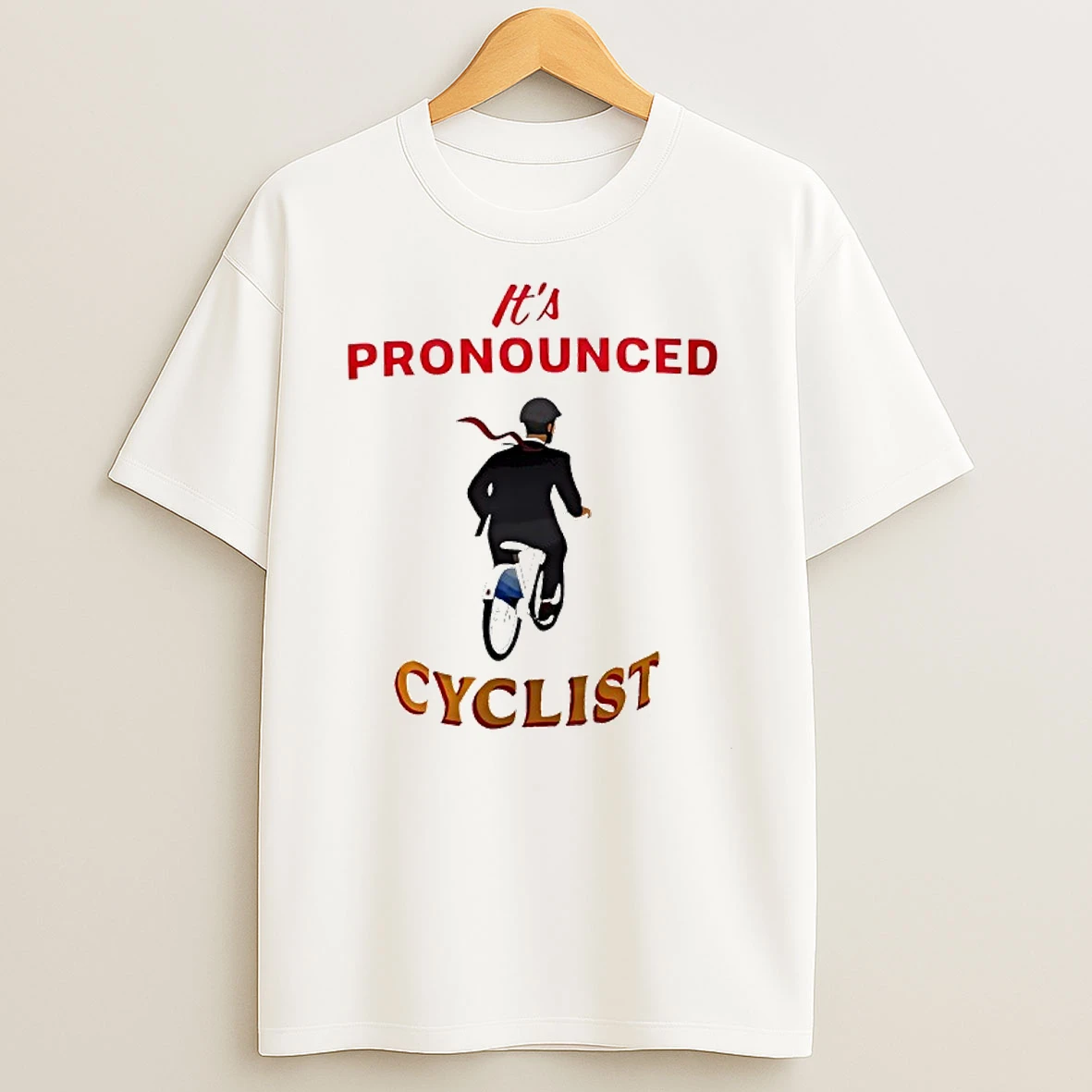 Zohran Kwame Mamdan Riding Bicycle Its Pronounced Cyclist T Shirt