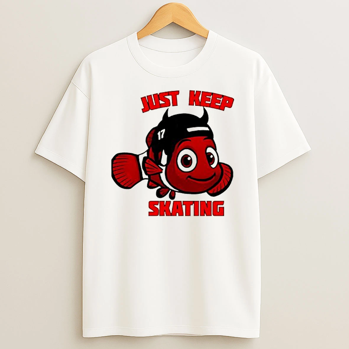 Ew Jersey Devils X Nemo Just Keep Skating T Shirt