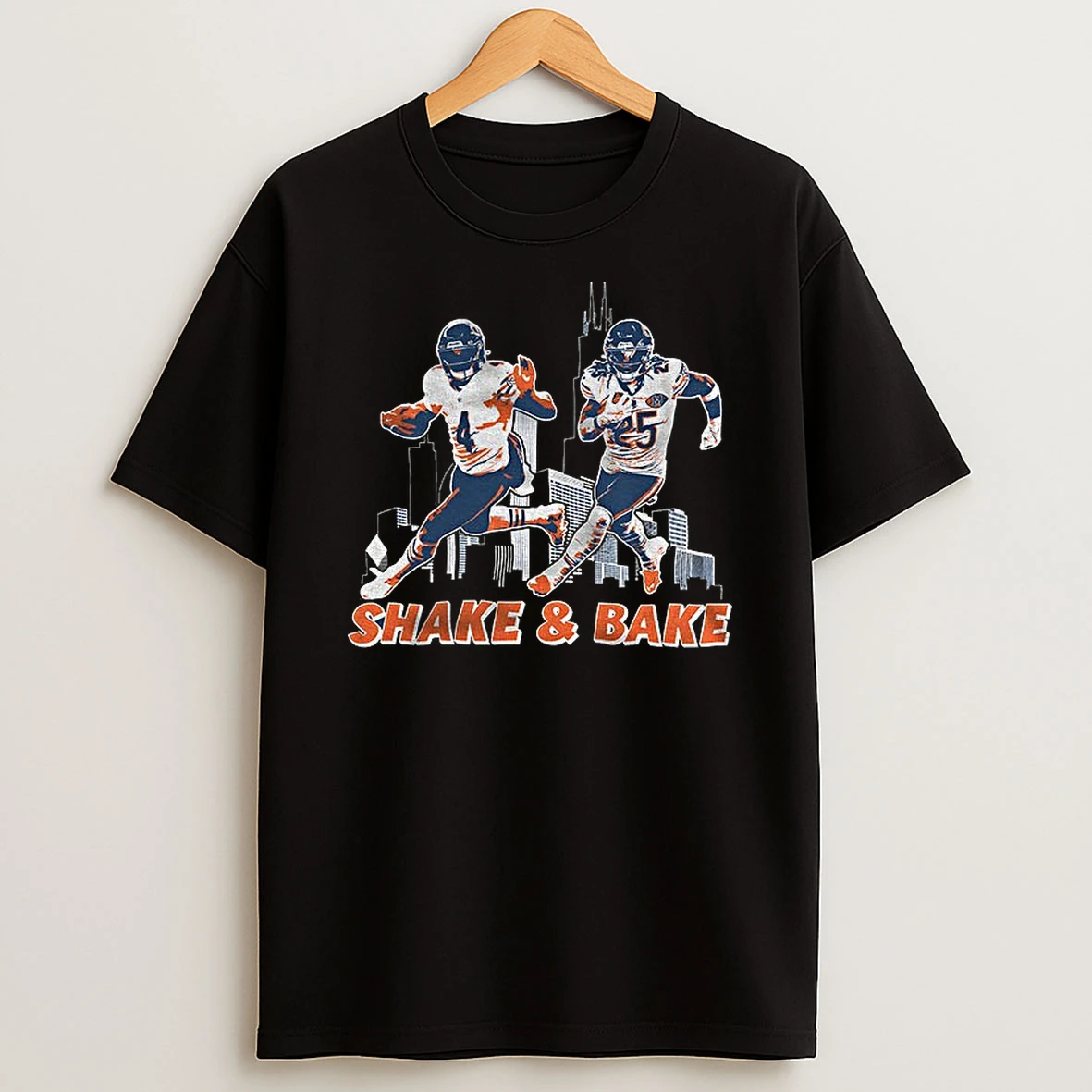 Isusapza Dandre Swift And Kyle Monangai Chicago Bears Football Shake And Bake Nfl 2025 T Shirt