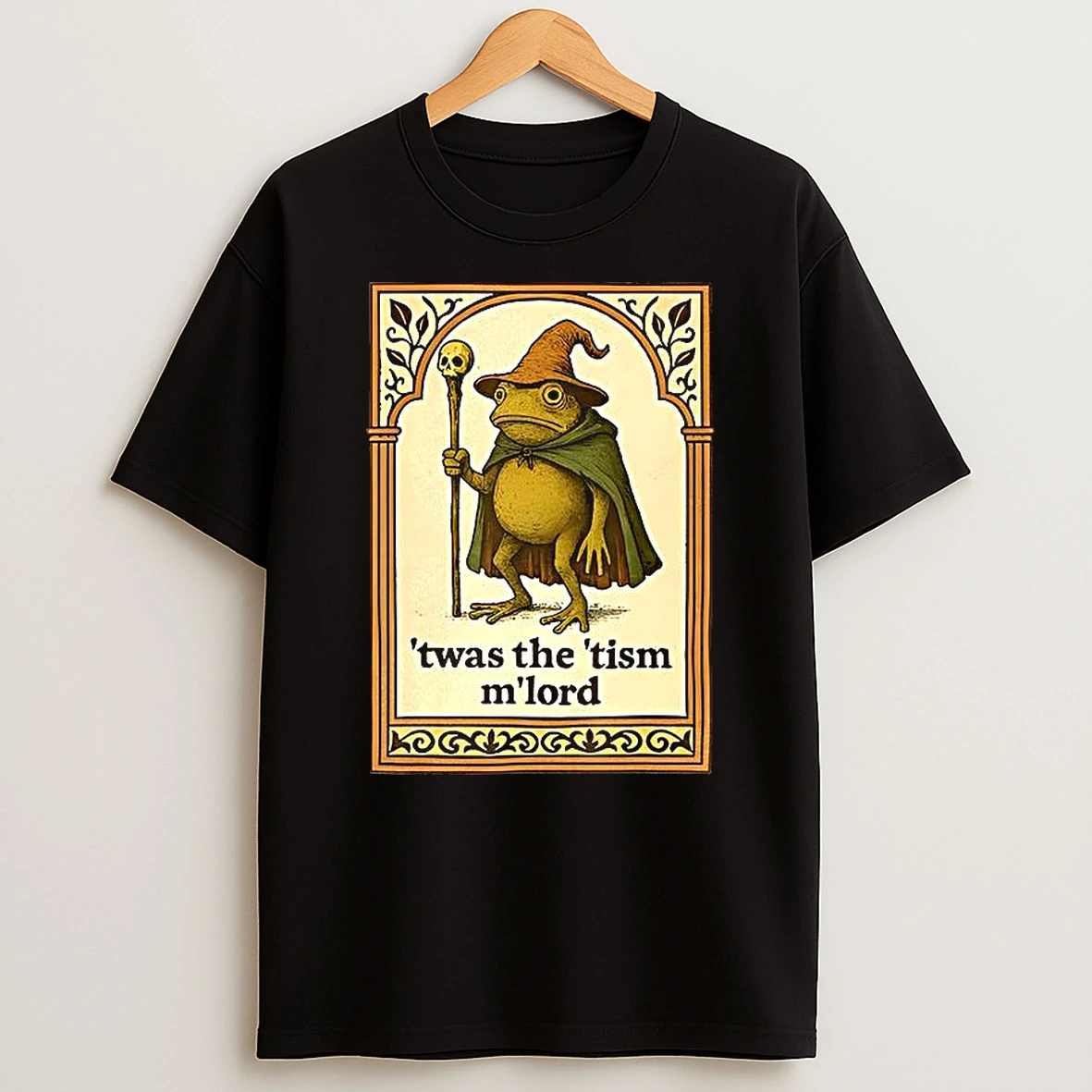 Twas The Tism Mlord Wizard Frog Autism Consciousness Tarot Card T Shirt