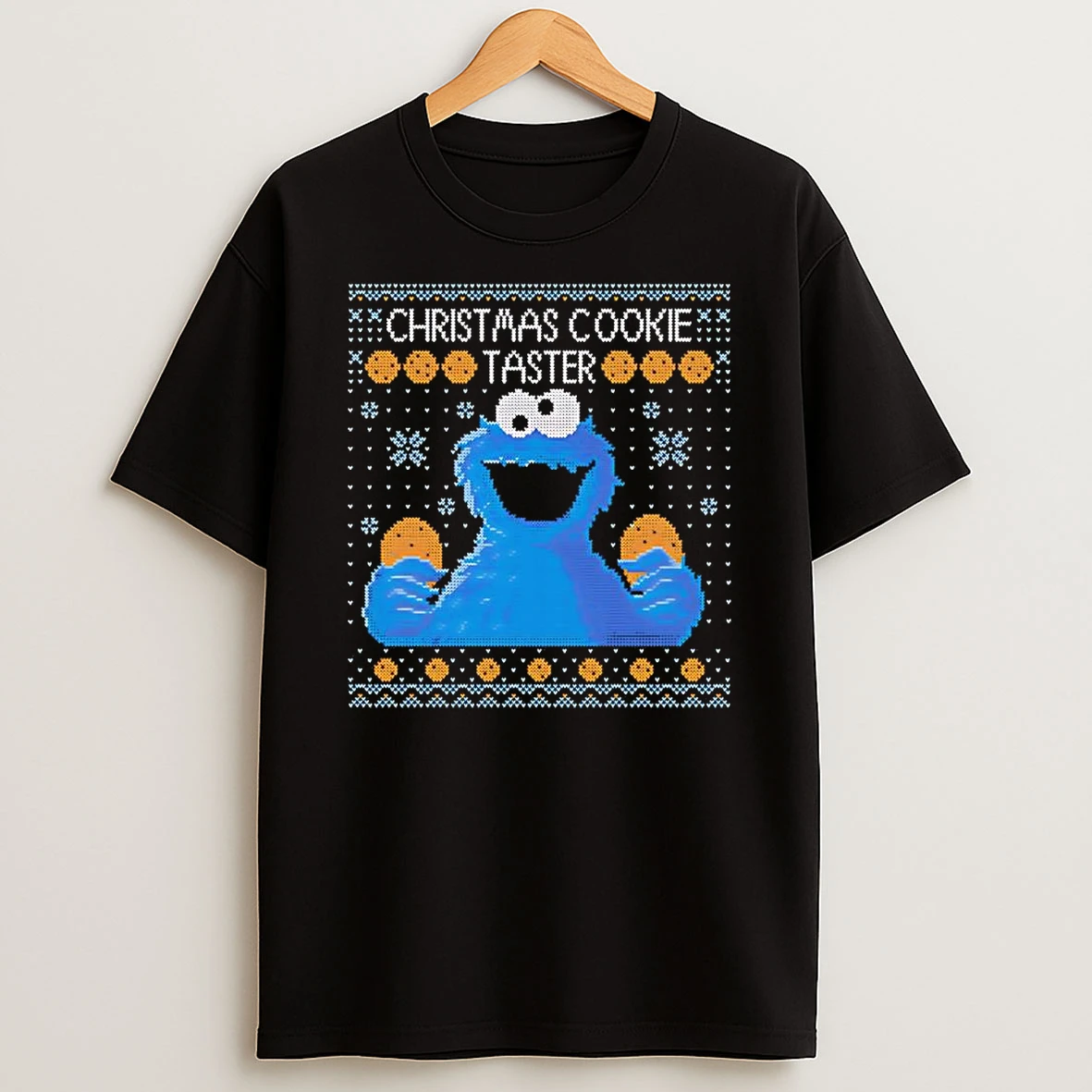 Vflippa Clickoneshirt 20251222_110226 32_christmas Cookie Taster Monster Ugly Christmas T Shirt
