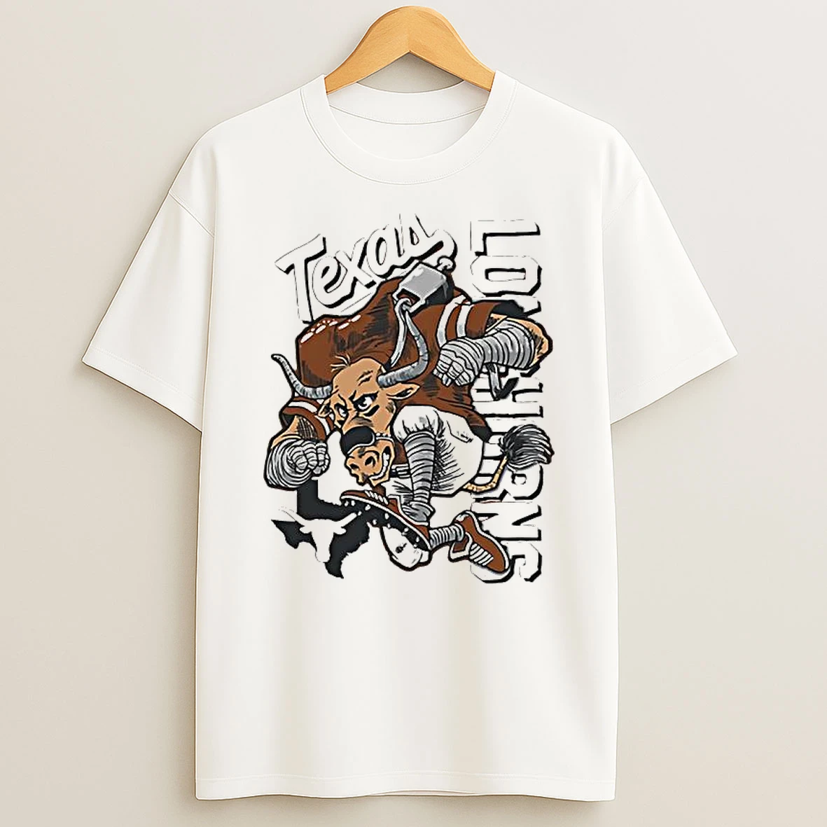 Vflippa Clickoneshirt 20251222_133350 42_texas Longhorns Nfl Bevo Running Sketched Mascot State T Shirt