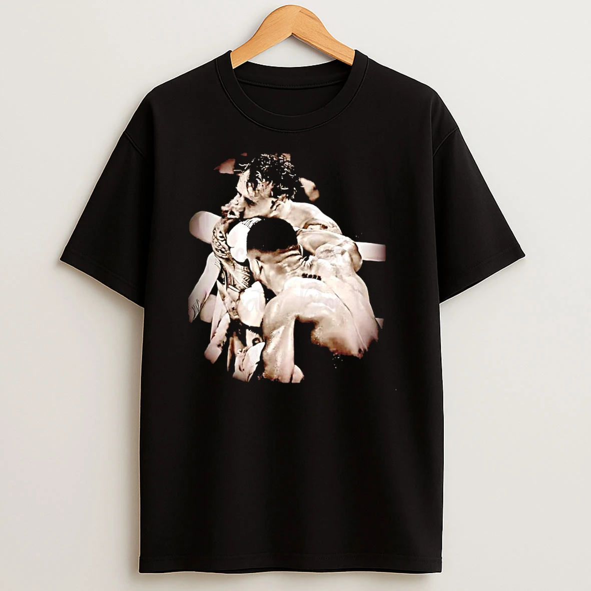 Vflippa Clickoneshirt 20251223_095040 49_anthony Joshua Knocking Out Jake Paul Boxing Match Moment T Shirt