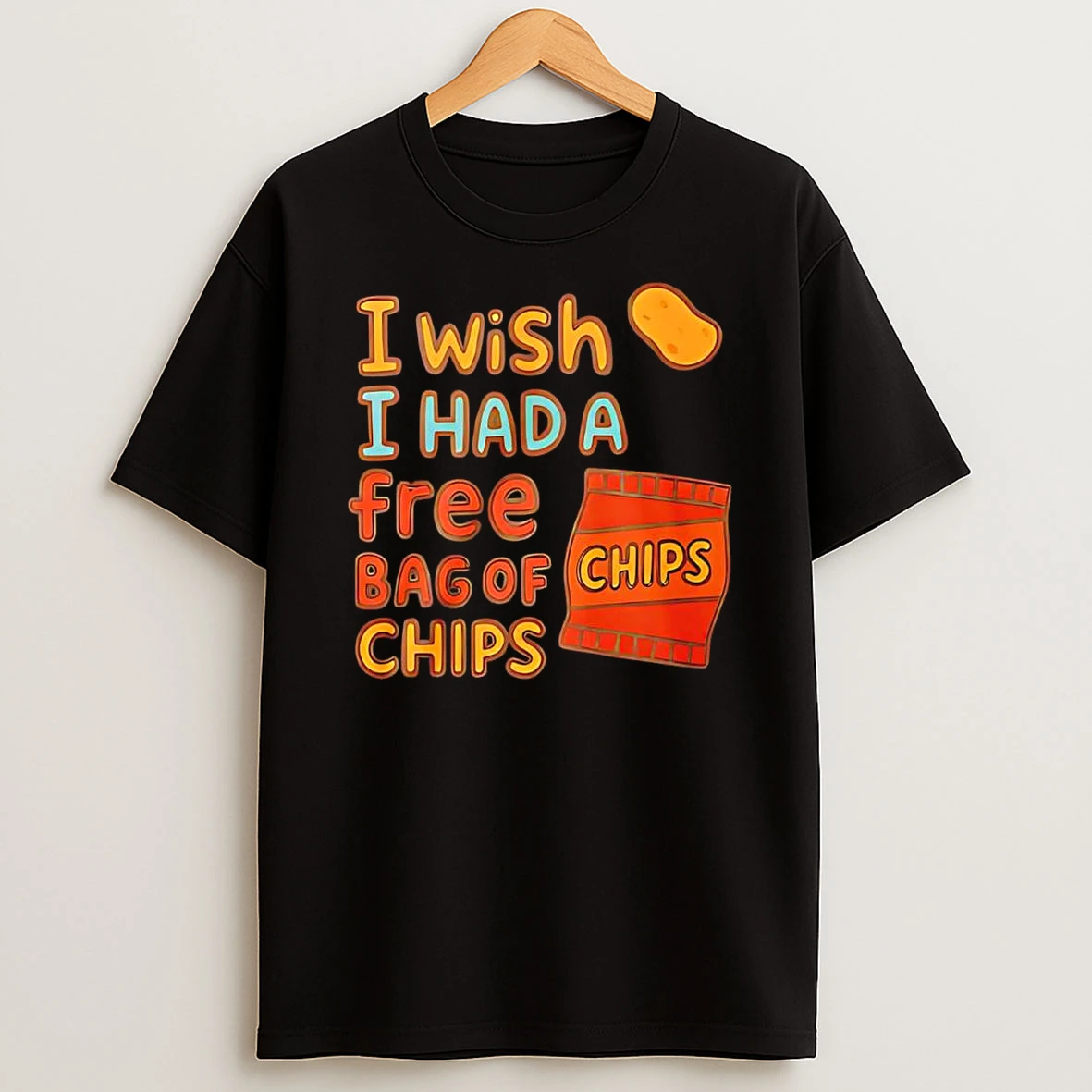 Vflippa Clickoneshirt 20251223_095040 49_i Wish I Had A Free Bag Of Chips Snack T Shirt