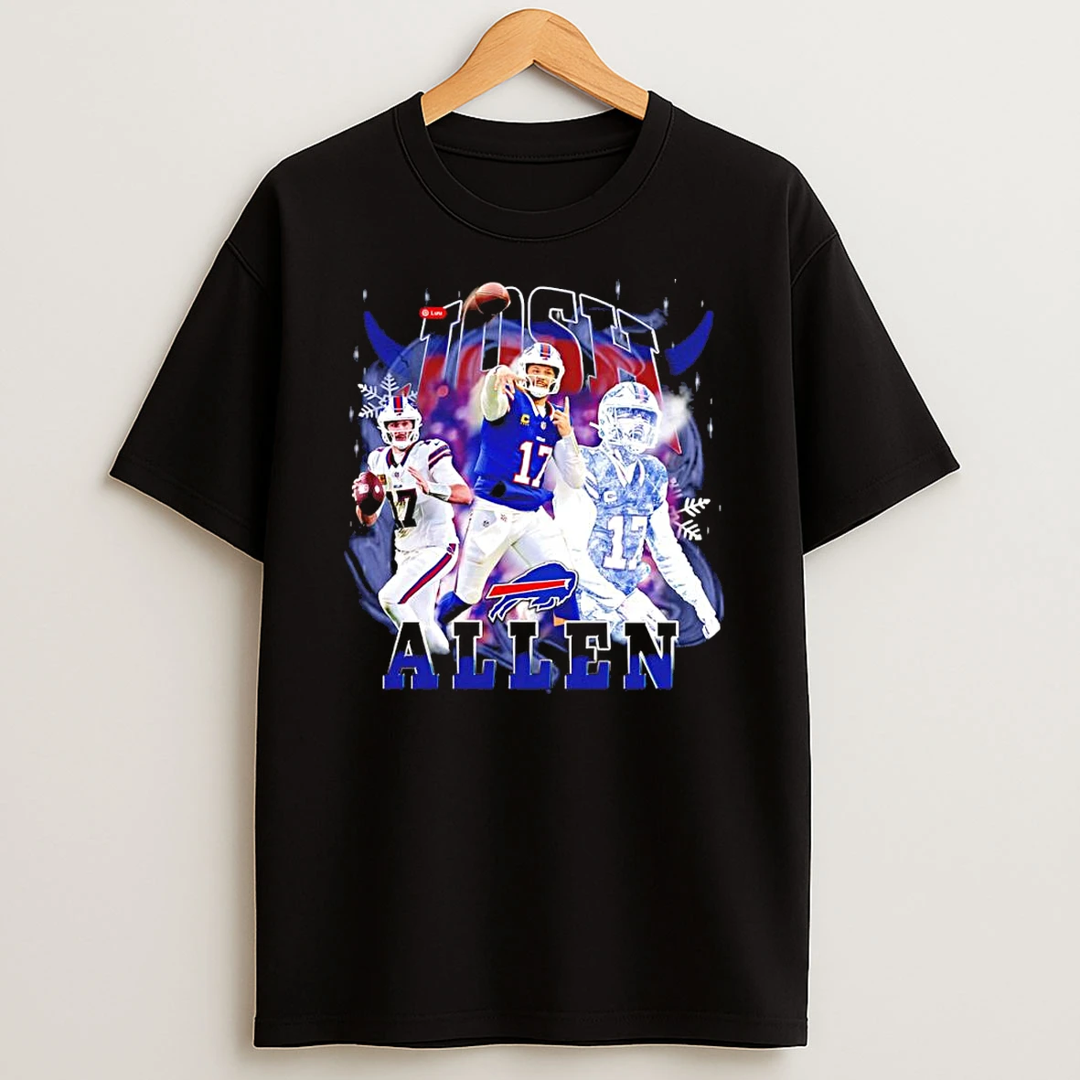 Vflippa Clickoneshirt 20251223_095040 49_josh Allen Buffalo Bills Nfl Notorious Retro Graphic T Shirt