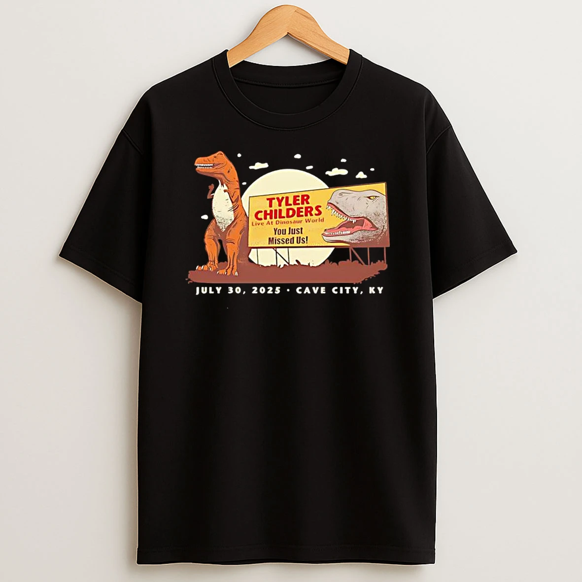 Vflippa Clickoneshirt 20251223_095040 49_tyler Childers Live At Dinosaur World Super Secret Pop Up Show 2025 T Shirt
