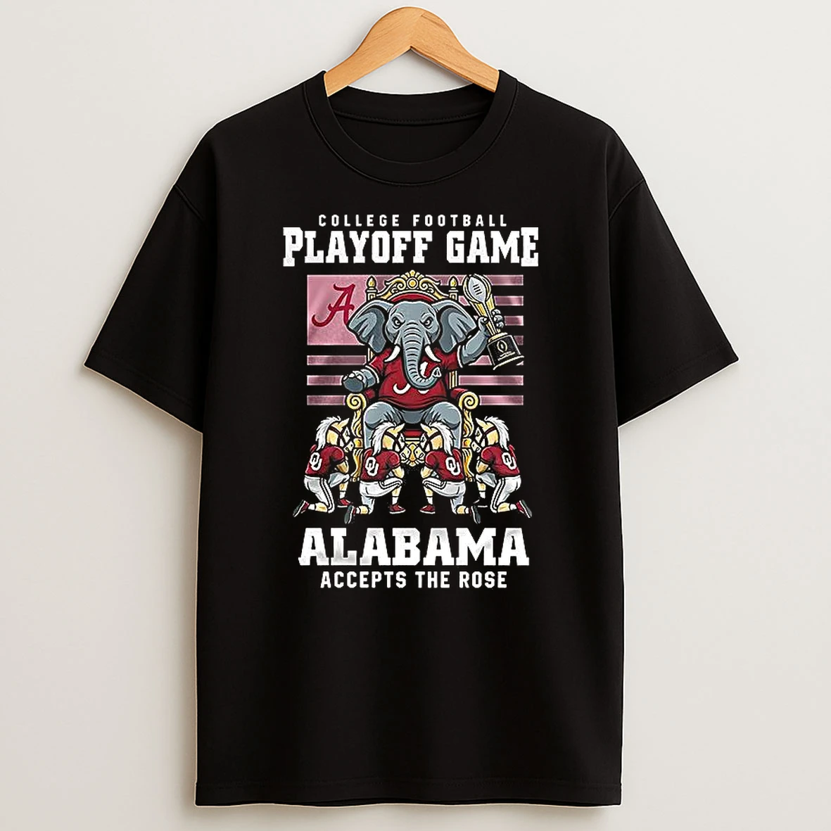 Vflippa Clickoneshirt 20251224_091254 152_alabama Crimson Tide College Football Playoff Game Alabama Accepts The Rose 2026 Mascot T Shirt