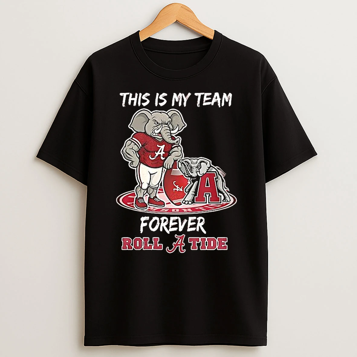 Vflippa Clickoneshirt 20251224_091254 152_alabama Crimson Tide College Playoffs Winners 2025 This Is My Team Forever Roll Tide Mascot T Shirt