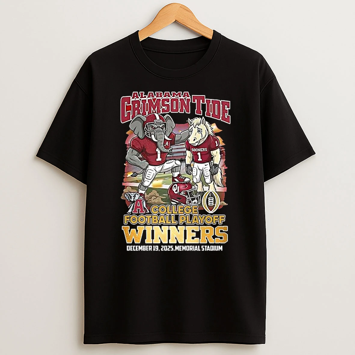 Vflippa Clickoneshirt 20251224_091254 152_alabama Crimson Tide Beat Oklahoma Sooners Ncaa 2025 College Football Playoff Mascot T Shirt