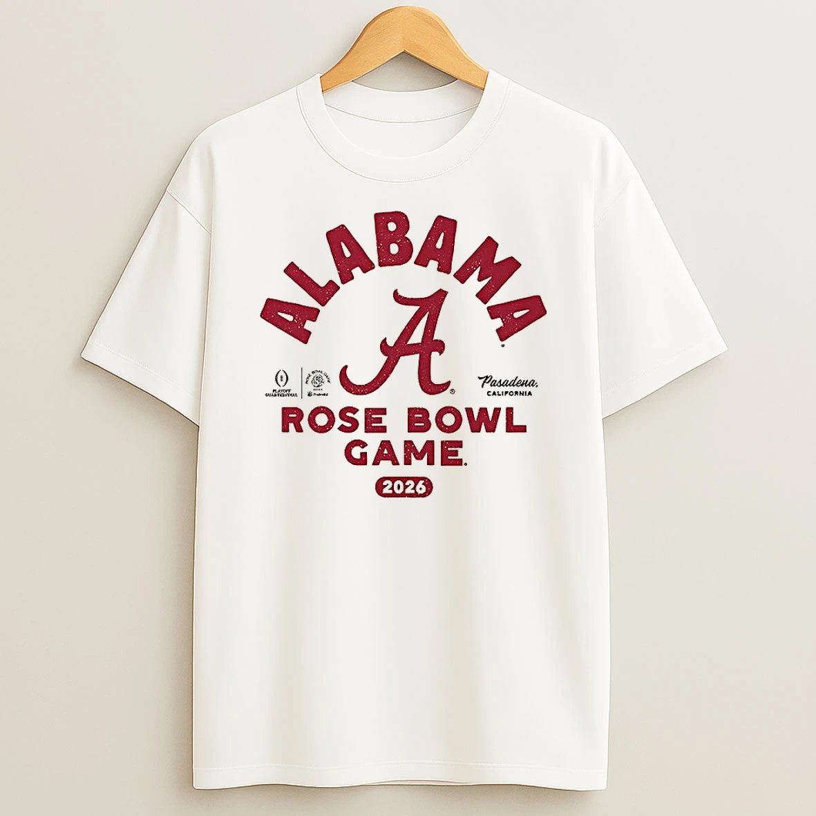 Vflippa Clickoneshirt 20251224_091254 152_alabama Crimson Tide Football Playoff 2026 Rose Bowl Game Bound Logo T Shirt