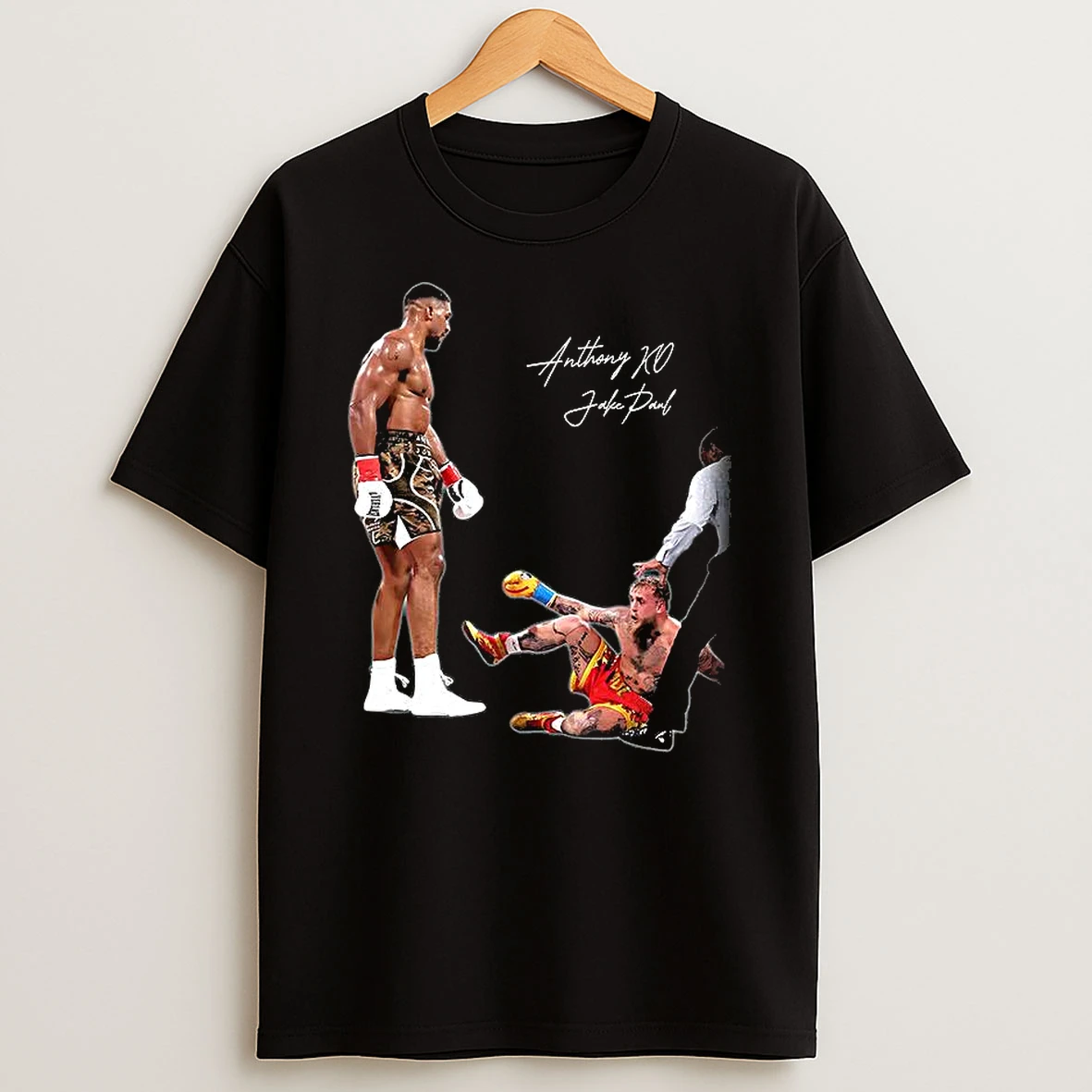 Vflippa Clickoneshirt 20251224_091254 152_anthony Joshua Ko Jake Paul Boxing Match Signature T Shirt