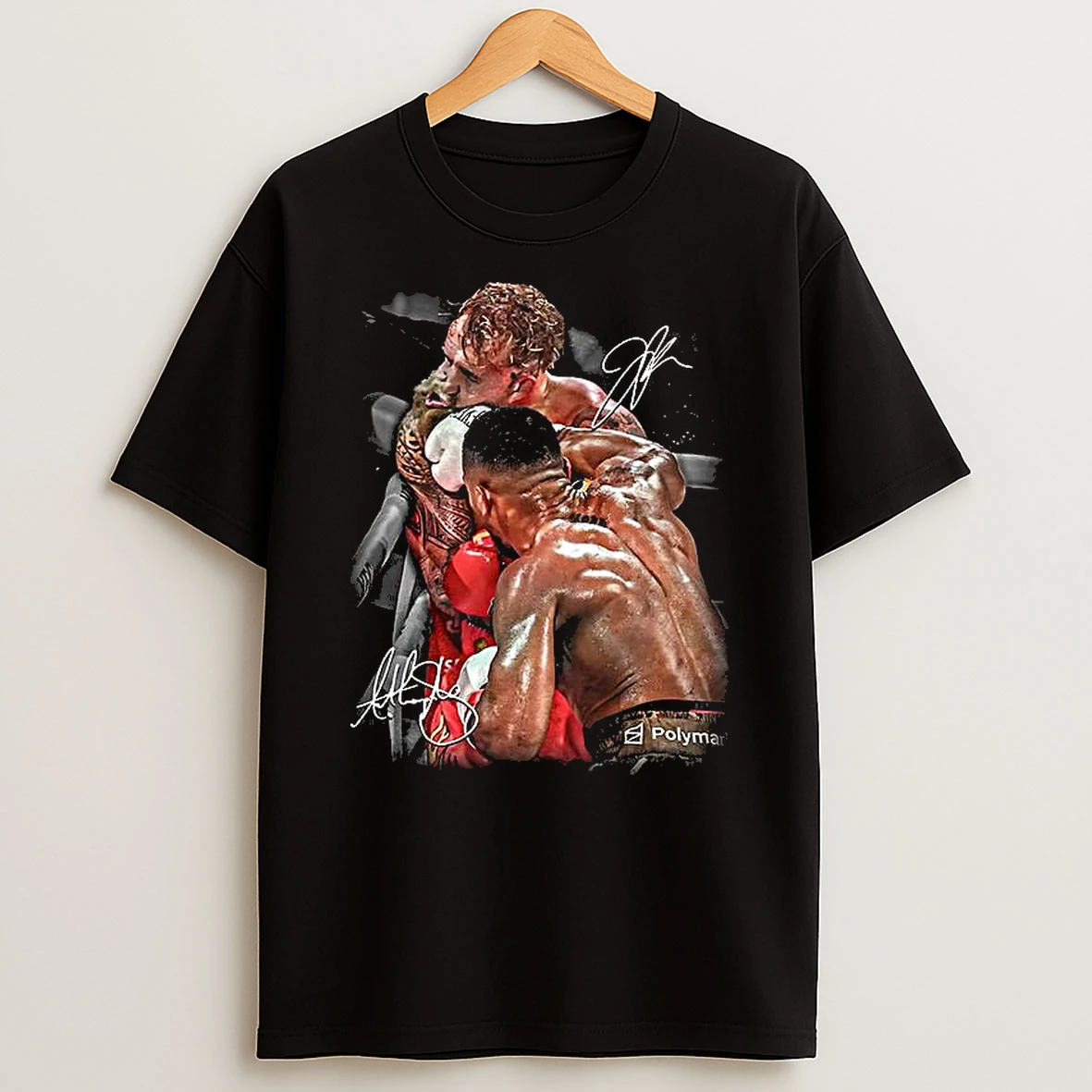 Vflippa Clickoneshirt 20251224_091254 152_anthony Joshua Knocking Out Jake Paul 2025 Signature T Shirt
