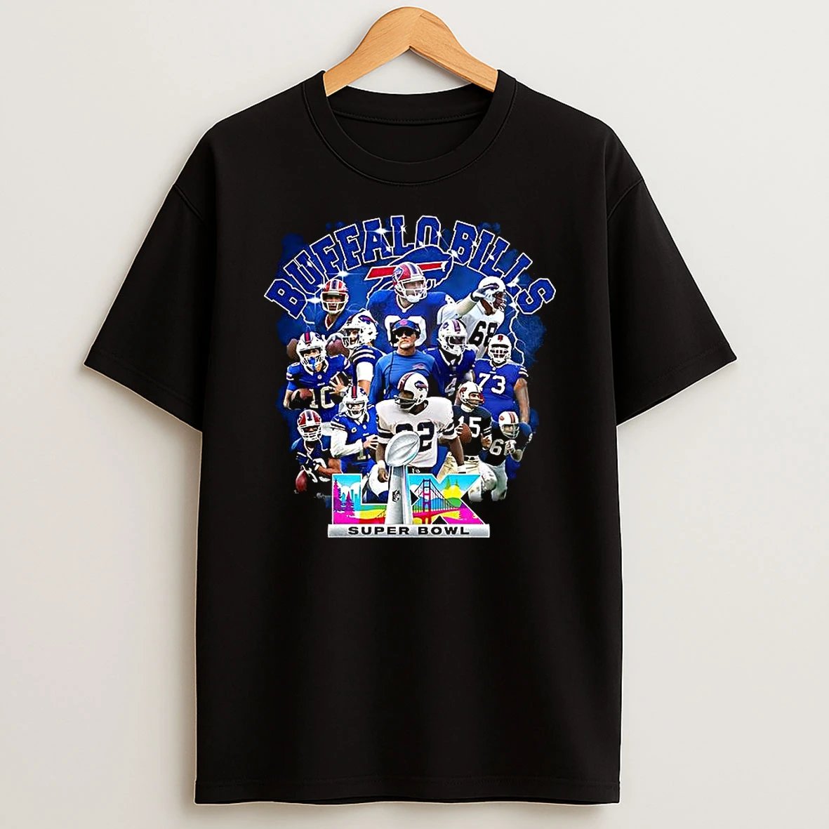 Vflippa Clickoneshirt 20251224_091254 152_buffalo Bills Football Super Bowl Afl 2025 Player Collage T Shirt