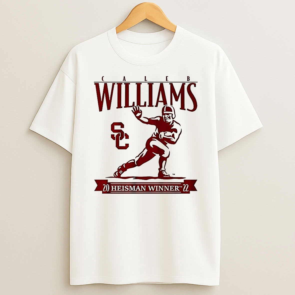 Vflippa Clickoneshirt 20251224_091254 152_caleb Williams Usc Trojans Football Heisman Winner Trophy T Shirt