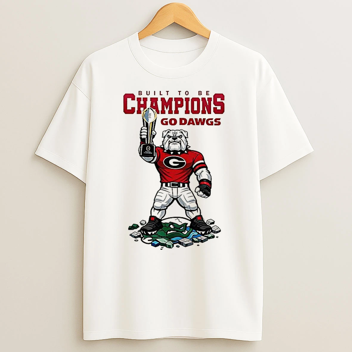 Vflippa Clickoneshirt 20251224_091254 152_georgia Bulldogs Cfp 2025 2026 Built To Be Champions Go Dawgs Mascot T Shirt