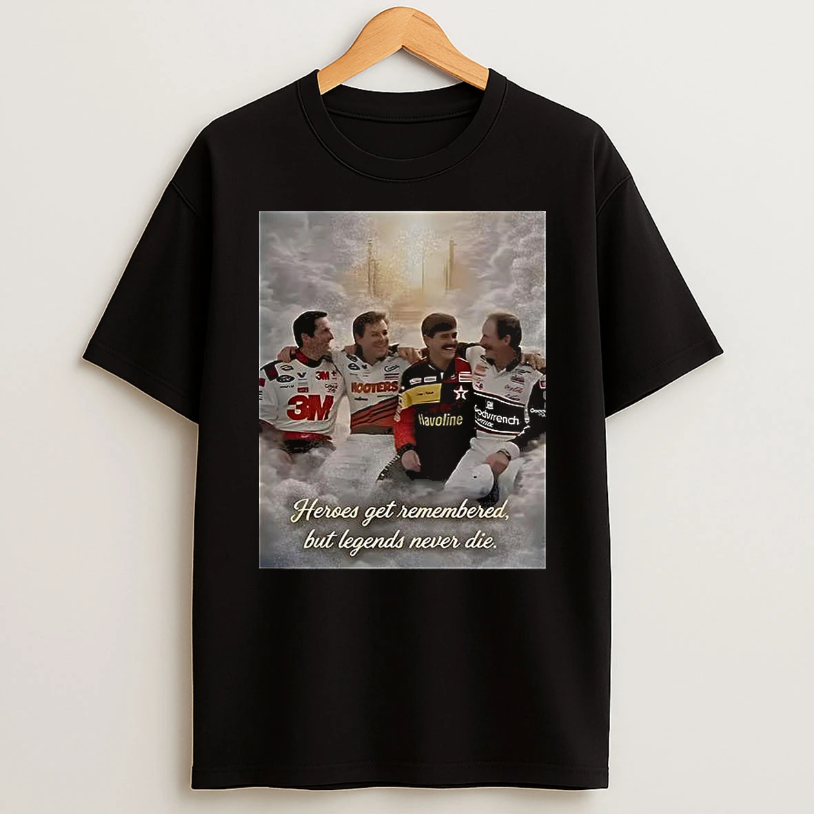 Vflippa Clickoneshirt 20251224_091254 152_heroes Get Remembered But Legends Never Die Nascar Racing Tribute T Shirt