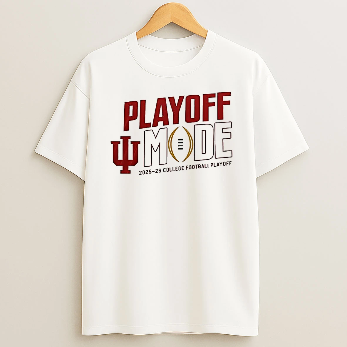 Vflippa Clickoneshirt 20251224_091254 152_indiana Hoosiers Cfp 2025 2026 Playoff Mode Logo T Shirt