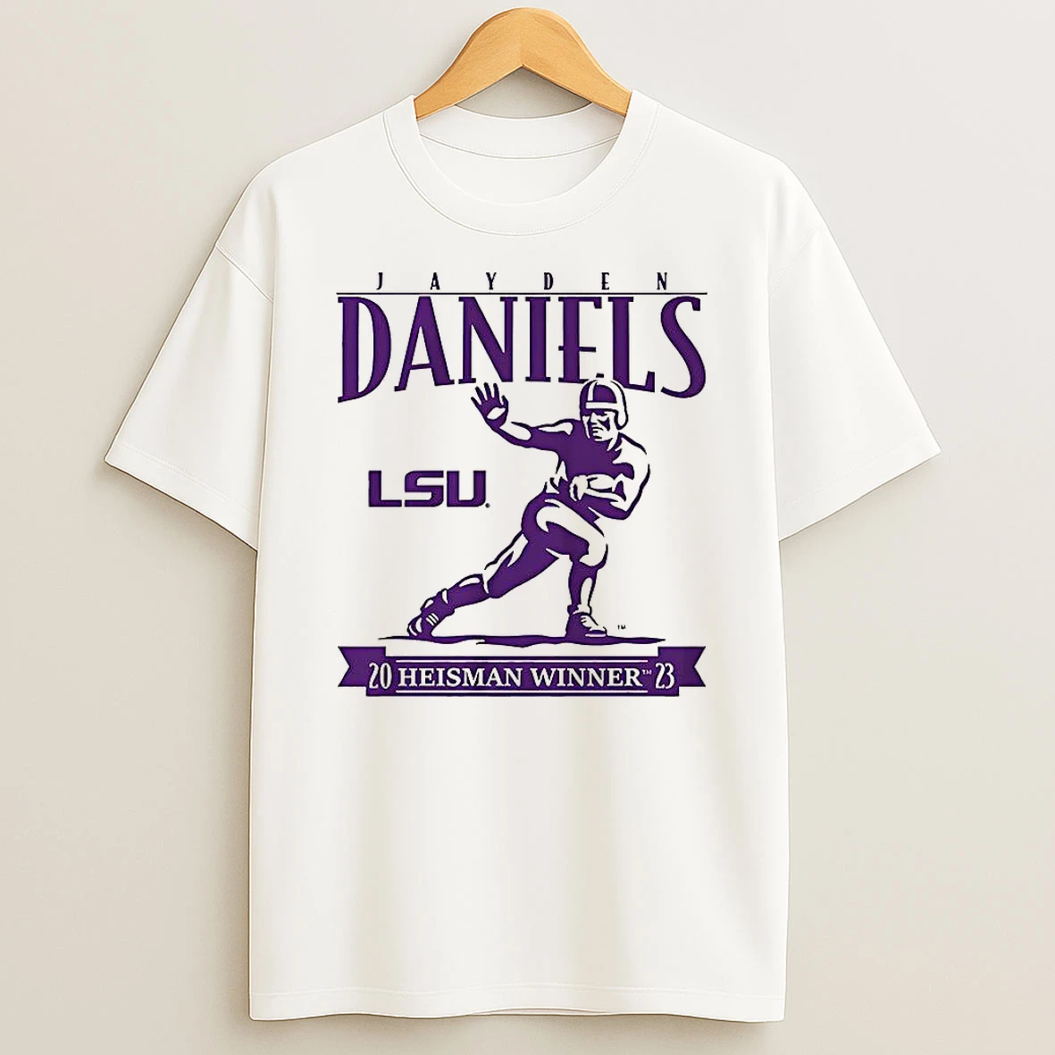 Vflippa Clickoneshirt 20251224_091254 152_jayden Daniels Lsu Tigers Football Heisman Winner Trophy T Shirt