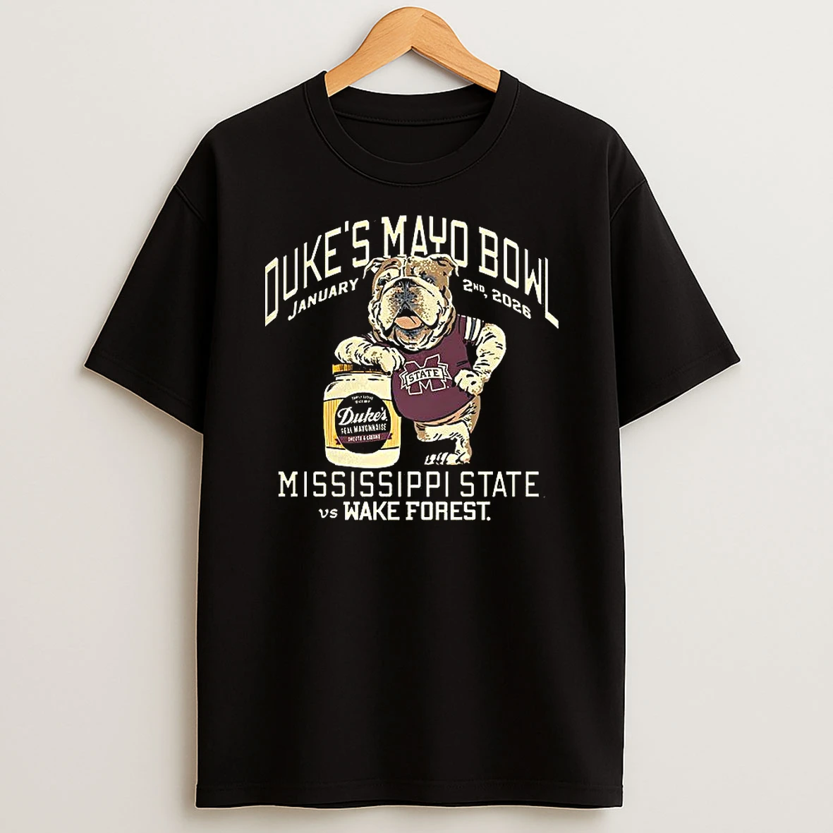 Vflippa Clickoneshirt 20251224_091254 152_mississippi State Vs Wake Forest Dukes Mayo Bowl 2026 Mascot T Shirt