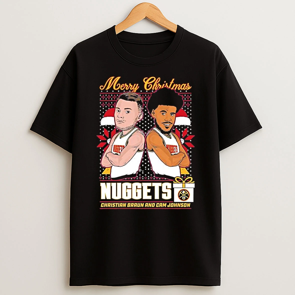 Vflippa Clickoneshirt 20251224_134513 36_denver Nuggets Christmas Christian Braun And Cameron Johnson T Shirt