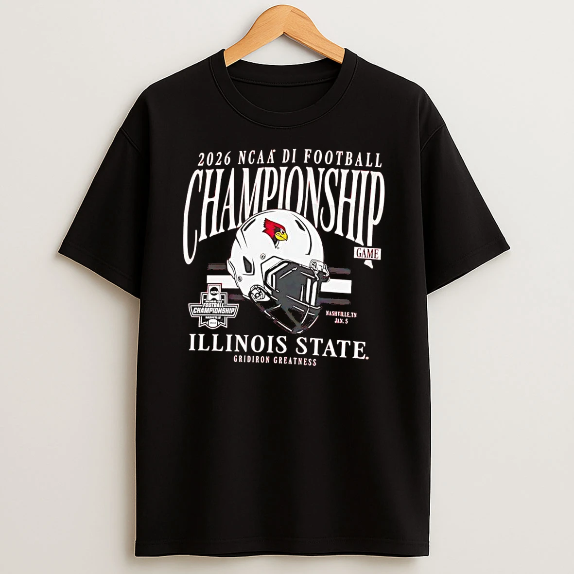 Vflippa Clickoneshirt 20251224_134513 36_illinois State Redbirds 2026 Ncaa Di Football Championship Game Helmet T Shirt