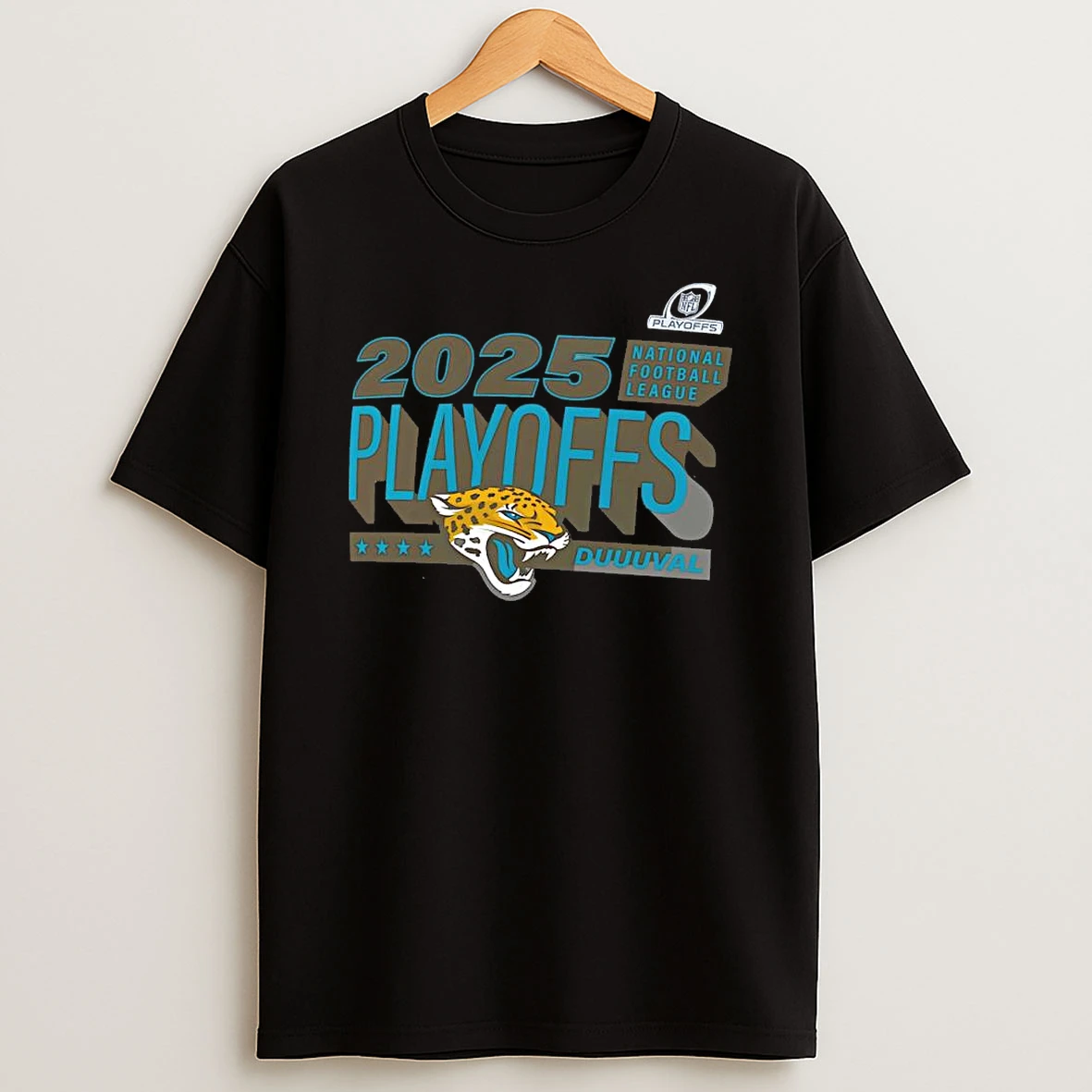 Vflippa Clickoneshirt 20251224_134513 36_jacksonville Jaguars 2025 Nfl Playoffs Logo T Shirt
