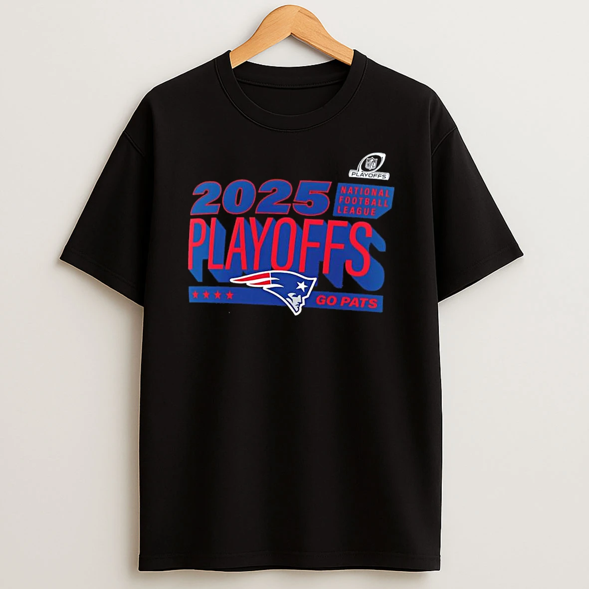 Vflippa Clickoneshirt 20251224_134513 36_new England Patriots 2025 Nfl Playoffs Logo T Shirt