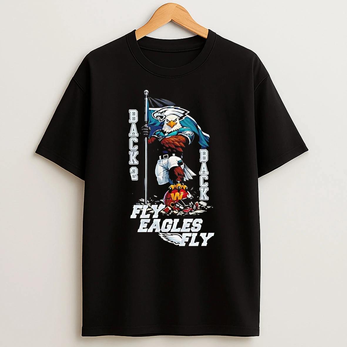 Vflippa Clickoneshirt 20251224_134513 36_philadelphia Eagles Beat Washington Commanders Nfl 2025 Nfc East Champions Back To Back T Shirt