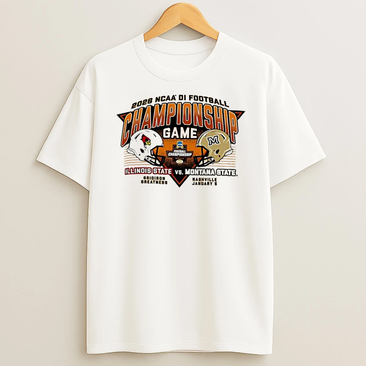 Vflippa Clickoneshirt 20251224_141228 15_2026 Ncaa Di Football Championship Game Montana State Bobcats Vs Illinois State Redbirds T Shirt