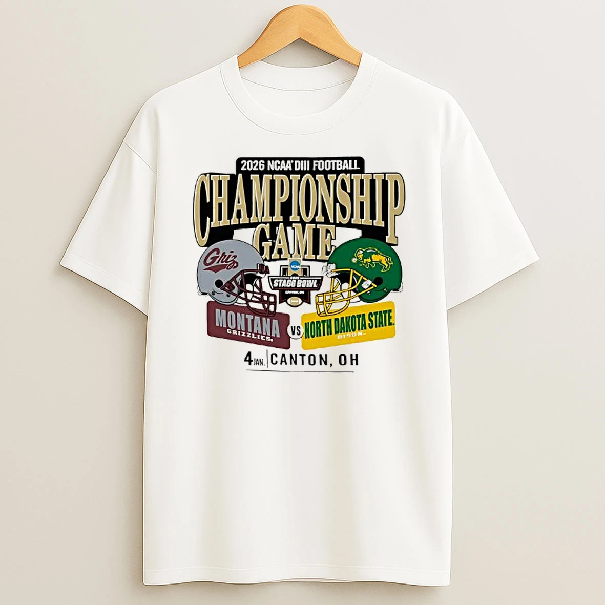 Vflippa Clickoneshirt 20251224_141228 15_montana Grizzlies Vs North Dakota State Bison 2026 Ncaa Division Iii Football Championship Game T Shirt