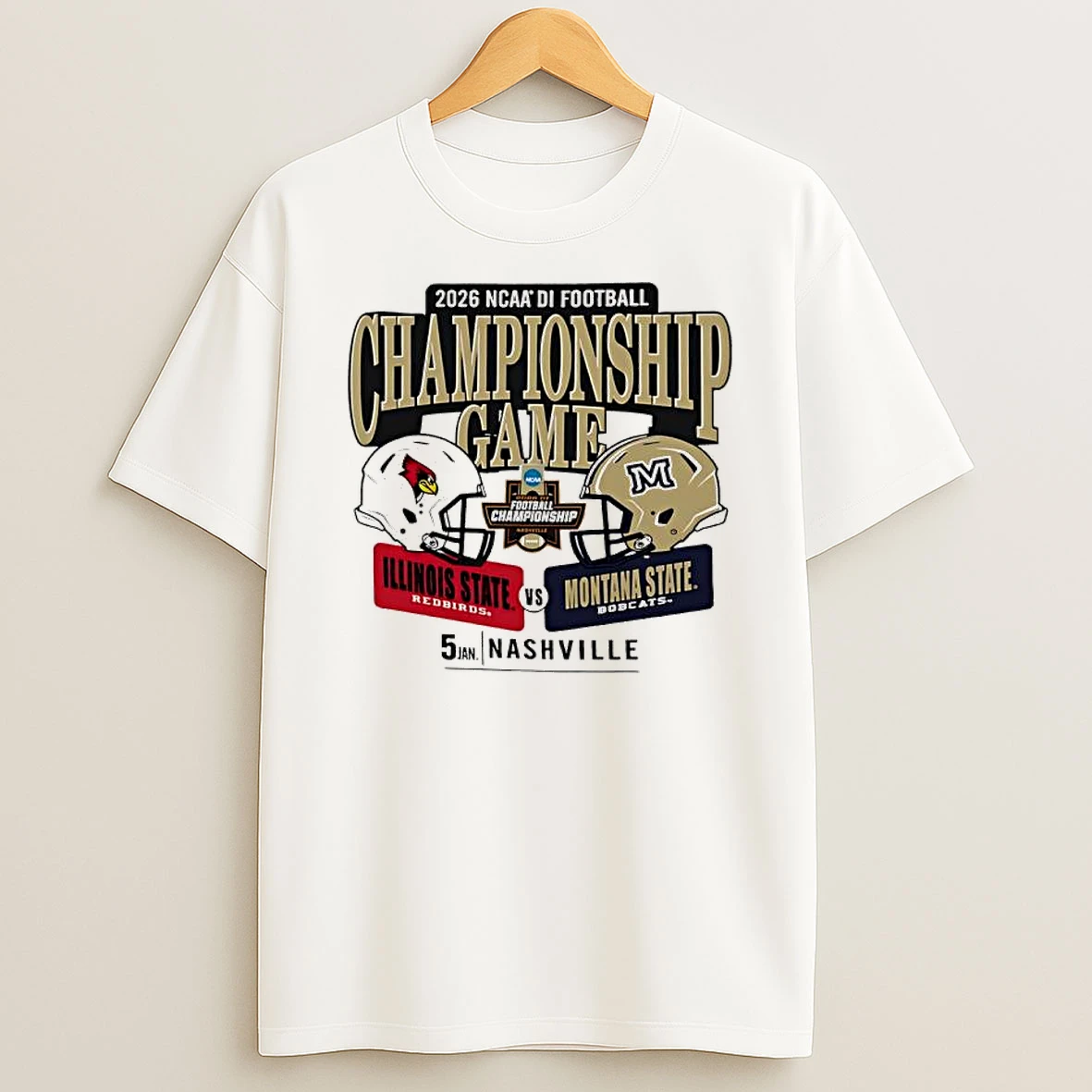 Vflippa Clickoneshirt 20251224_141228 15_montana State Bobcats Vs Illinois State Redbirds 2026 Ncaa Division I Football Championship Game T Shirt
