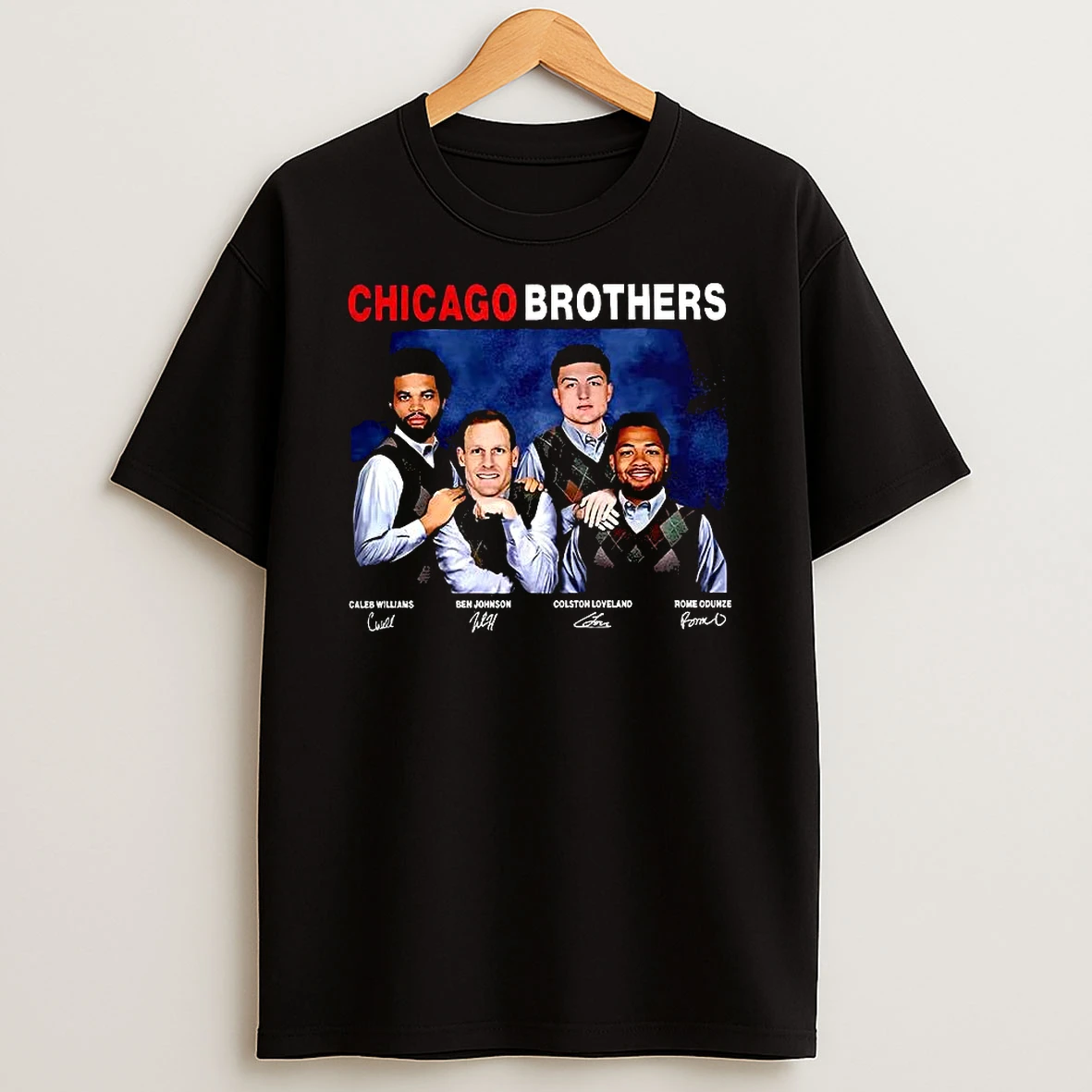 Vflippa Clickoneshirt 20251225_095059 138_chicago Bears Football William Johnson Loveland Odunze Step Brothers Signature T Shirt