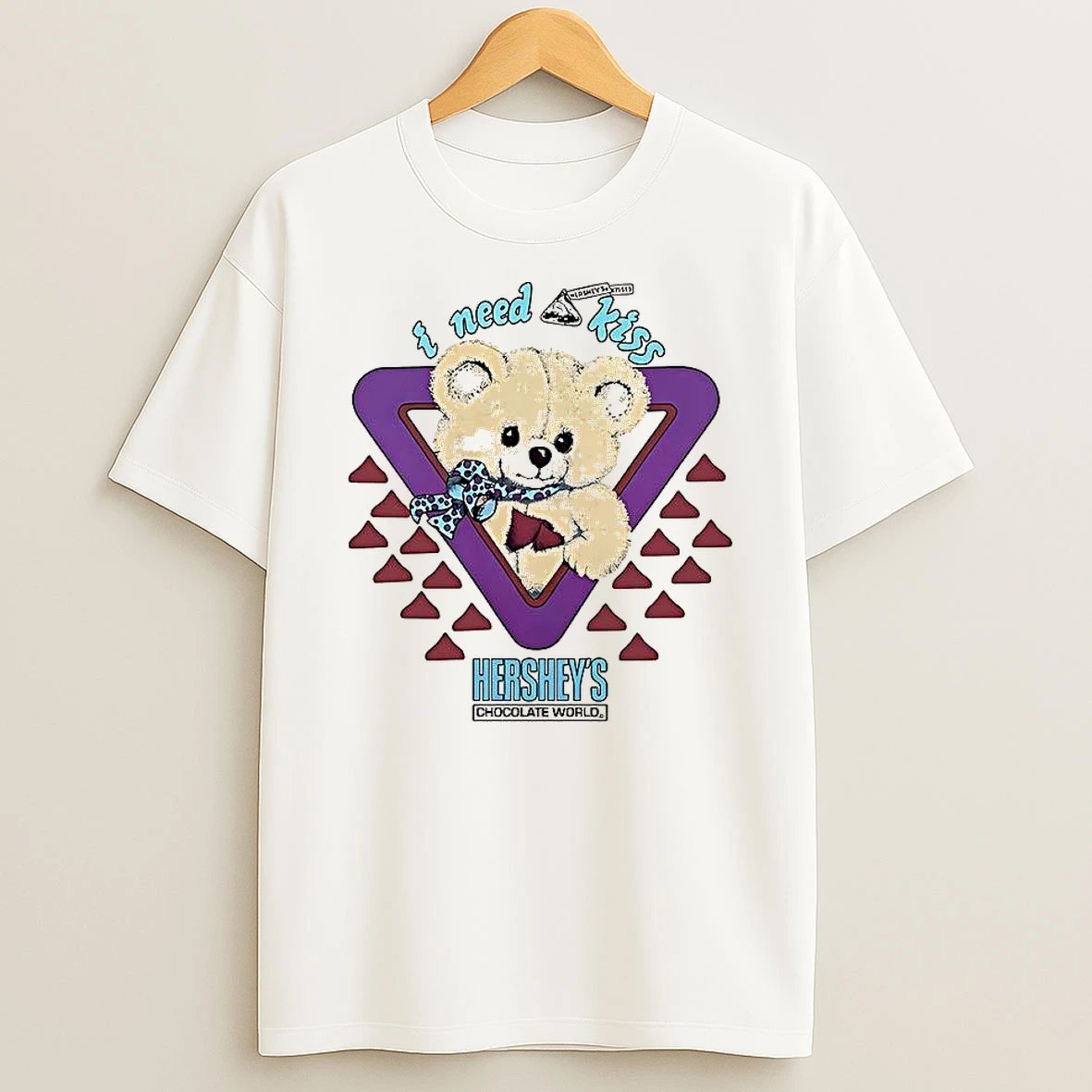 Vflippa Clickoneshirt 20251225_095059 138_i Need A Kiss Hersheys Kisses Bear T Shirt