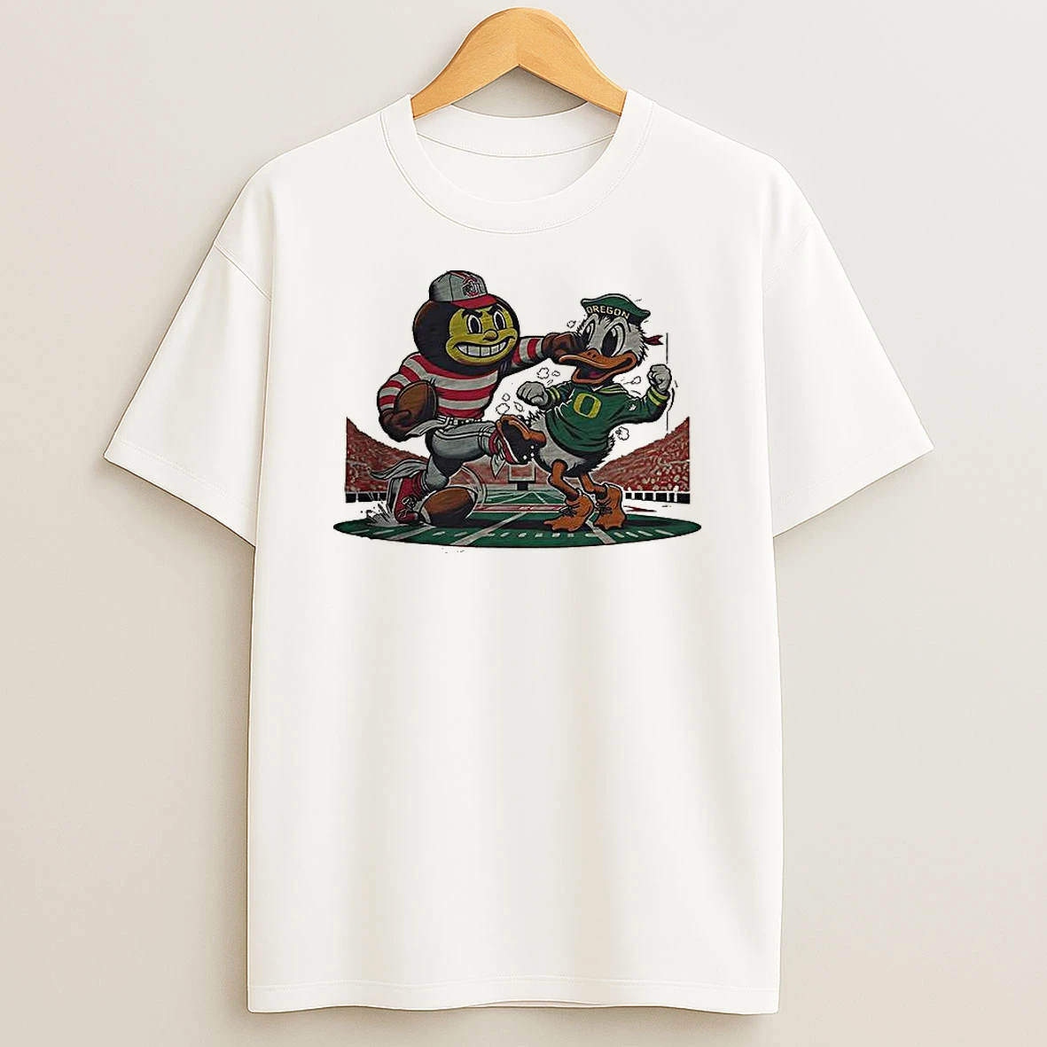 Vflippa Clickoneshirt 20251225_095059 138_ohio State Buckeyes Vs Oregon Ducks Ncaa Brutus Battle The Duck Mascot Retro T Shirt