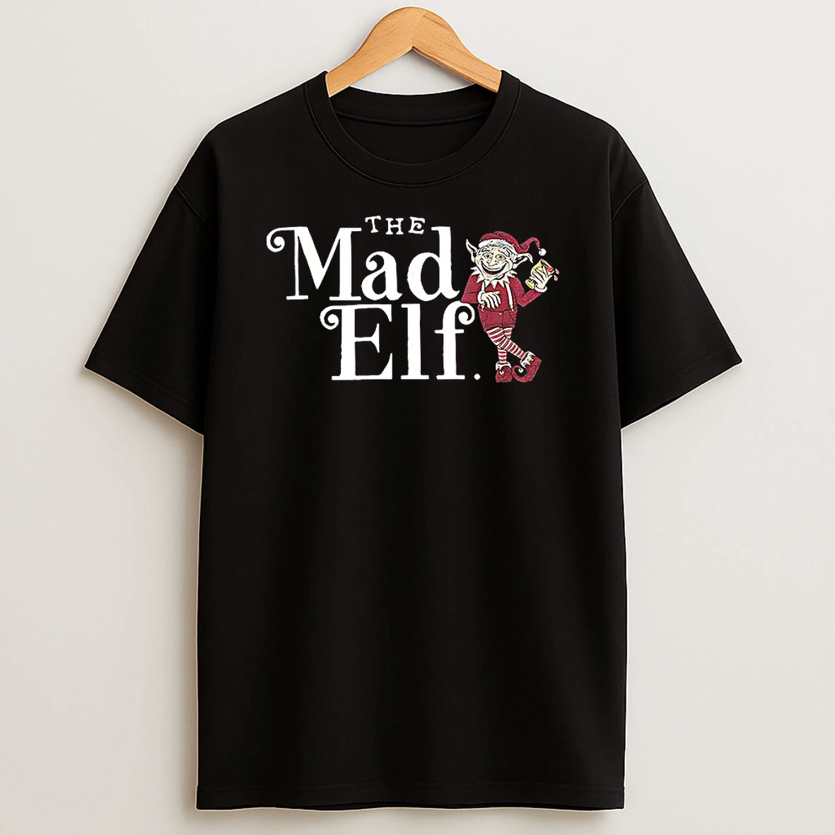 Vflippa Clickoneshirt 20251225_095059 138_the Mad Elf Label Art Merry Christmas T Shirt
