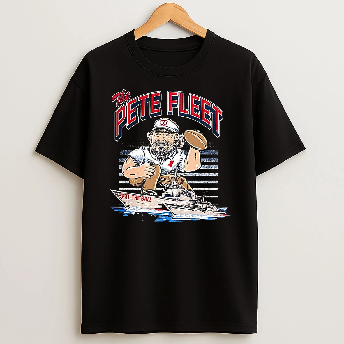 Vflippa Clickoneshirt 20251225_095059 138_the Pete Fleet Curved Spot The Ball Football Mascot T Shirt